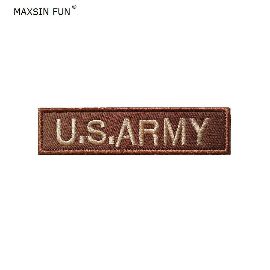 MAXSIN FUN 1 Piece US Army Flag Patch, Sew On Clothes, Armband, Backpack Sticker, DIY Accessories