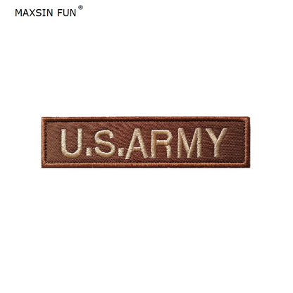 MAXSIN FUN 1 Piece US Army Flag Patch, Sew On Clothes, Armband, Backpack Sticker, DIY Accessories