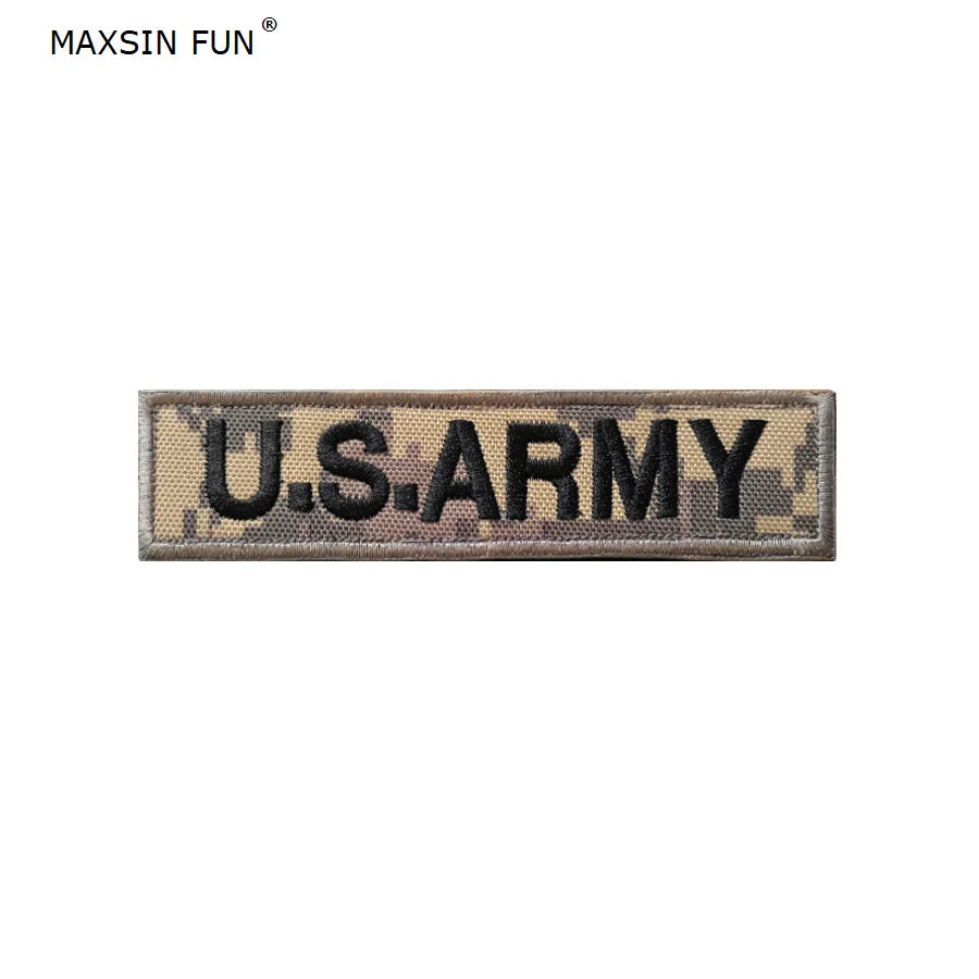 MAXSIN FUN 1 Piece US Army Flag Patch, Sew On Clothes, Armband, Backpack Sticker, DIY Accessories