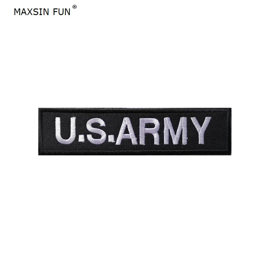 MAXSIN FUN 1 Piece US Army Flag Patch, Sew On Clothes, Armband, Backpack Sticker, DIY Accessories