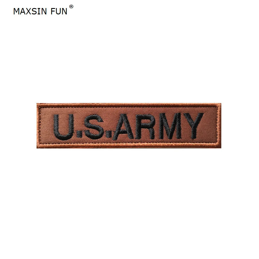 MAXSIN FUN 1 Piece US Army Flag Patch, Sew On Clothes, Armband, Backpack Sticker, DIY Accessories