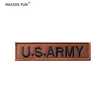 MAXSIN FUN 1 Piece US Army Flag Patch, Sew On Clothes, Armband, Backpack Sticker, DIY Accessories