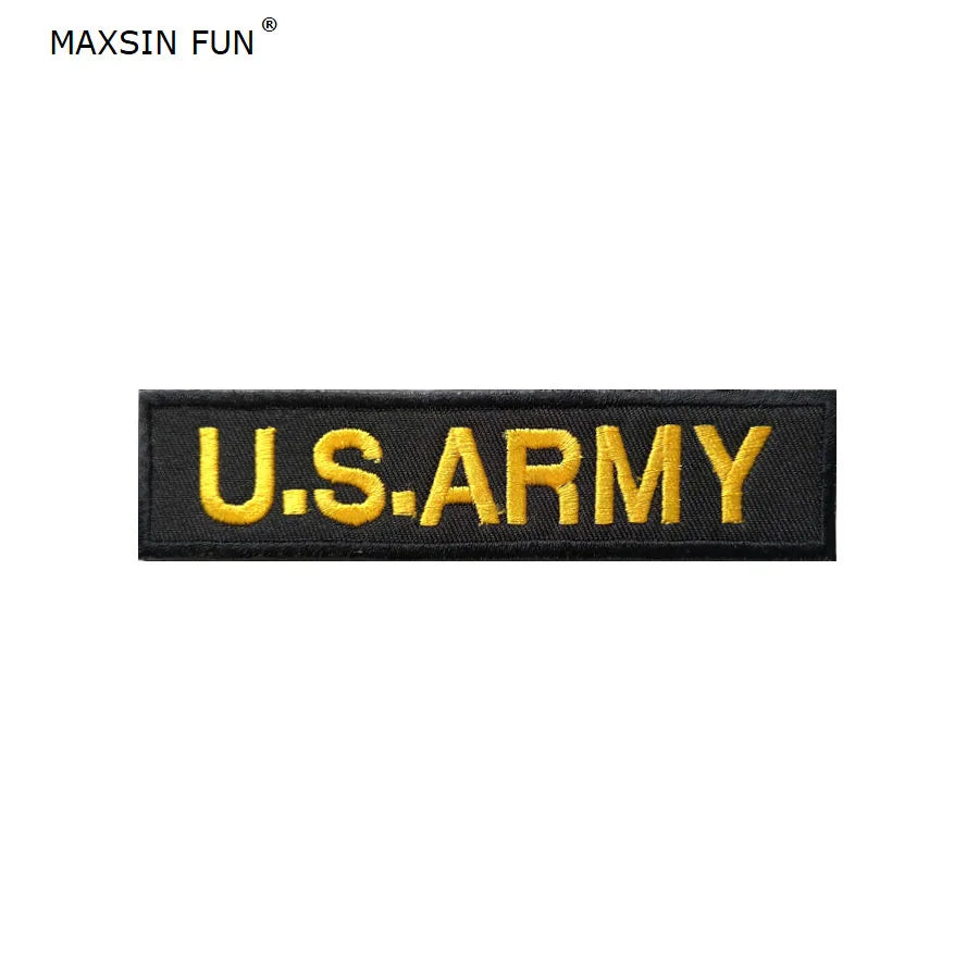 MAXSIN FUN 1 Piece US Army Flag Patch, Sew On Clothes, Armband, Backpack Sticker, DIY Accessories