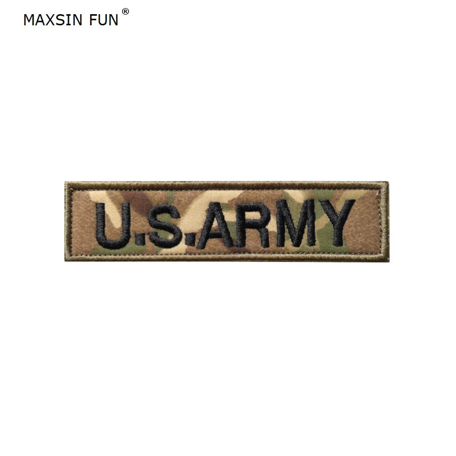 MAXSIN FUN 1 Piece US Army Flag Patch, Sew On Clothes, Armband, Backpack Sticker, DIY Accessories