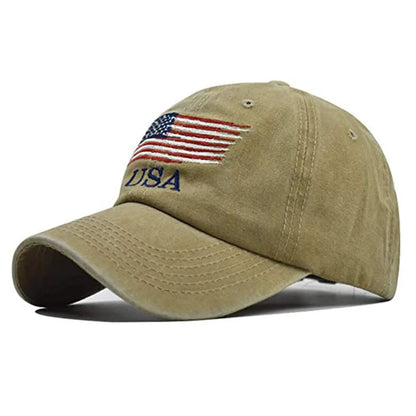 Fashion USA Flag Camouflage Baseball Cap For Men Women Snapback Hat Army American Flag Bone Trucker High Quality