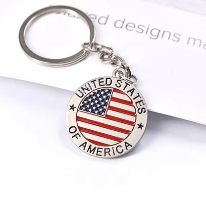 2024 US Election Trump key Chain English Letters Red White Blue Flag Key Chain Car Bag Pendant Friends Couple Boutique Gift