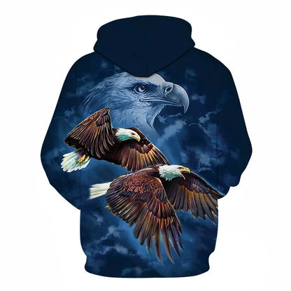 Newest USA Flag Hoodies Sweatshirt Men/Women Hooded 3D Print Eagle Autumn Winter Hoody Black Polluver Plus Size America Jacket