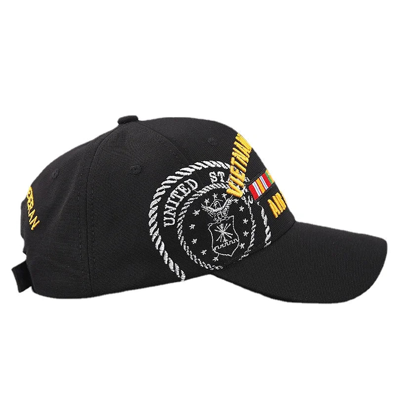 New Vietnam Veteran Baseball Cap Men Women Embroidery Outdoor Sports Hat Adjustable Souvenir