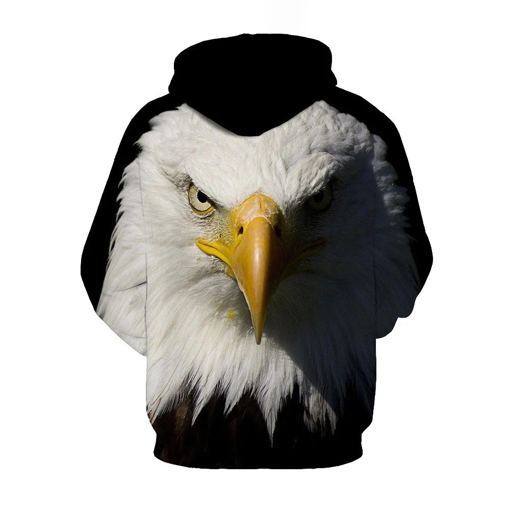 Newest USA Flag Hoodies Sweatshirt Men/Women Hooded 3D Print Eagle Autumn Winter Hoody Black Polluver Plus Size America Jacket