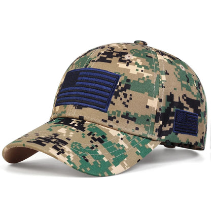 Unisex Army flag Of The United States Embroidery Baseball Caps Spring and Autumn Outdoor Adjustable Casual Hats Sunscreen Hat