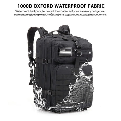 50L Large Tactical Backpack for Men Military Molle Waterproof Backpack Bug Out Bag Army Rucksack Backpack for Men Hunting Bag