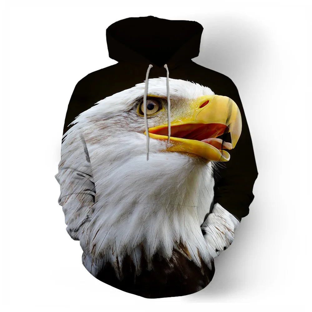 Newest USA Flag Hoodies Sweatshirt Men/Women Hooded 3D Print Eagle Autumn Winter Hoody Black Polluver Plus Size America Jacket