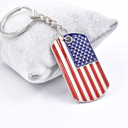 2024 US Election Trump key Chain English Letters Red White Blue Flag Key Chain Car Bag Pendant Friends Couple Boutique Gift