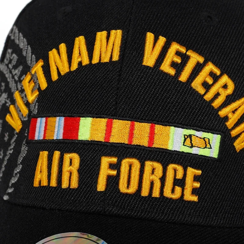 New Vietnam Veteran Baseball Cap Men Women Embroidery Outdoor Sports Hat Adjustable Souvenir