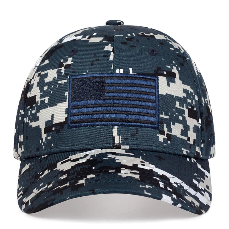 Unisex Army flag Of The United States Embroidery Baseball Caps Spring and Autumn Outdoor Adjustable Casual Hats Sunscreen Hat