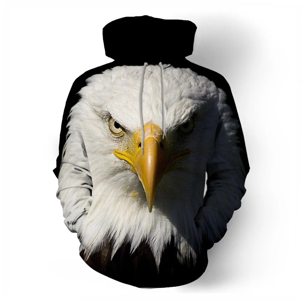 Newest USA Flag Hoodies Sweatshirt Men/Women Hooded 3D Print Eagle Autumn Winter Hoody Black Polluver Plus Size America Jacket