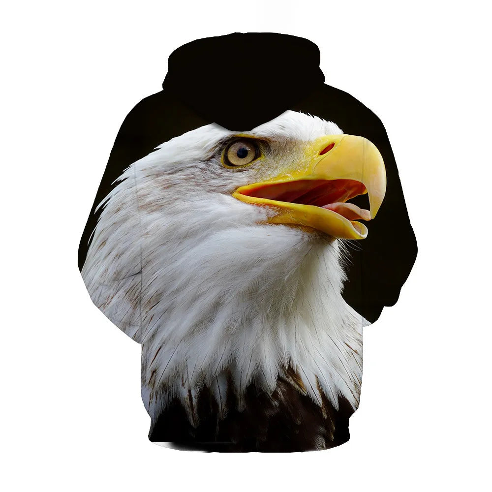 Newest USA Flag Hoodies Sweatshirt Men/Women Hooded 3D Print Eagle Autumn Winter Hoody Black Polluver Plus Size America Jacket