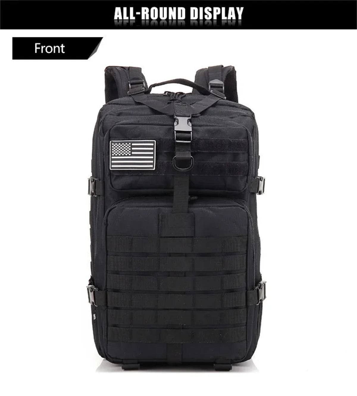 50L Large Tactical Backpack for Men Military Molle Waterproof Backpack Bug Out Bag Army Rucksack Backpack for Men Hunting Bag